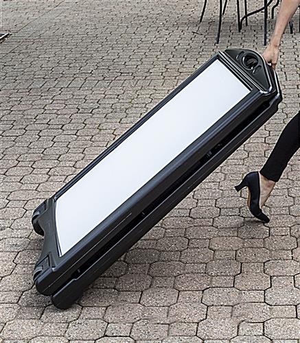 24 x 36 A-frame letter board sidewalk sign with mobile portability outdoors