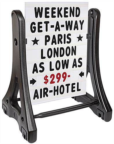 4 inch replacement letter board set for outside advertising on your Magic Master signage