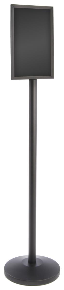Stanchion with Sign Holder Floor Standing 11 x 17 Poster Frame