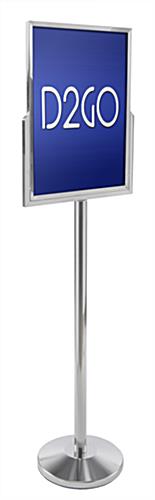 Chrome Sign Mounting Stanchion 