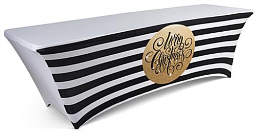 slip-on merry christmas stretch table cover