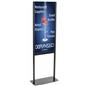 Black Powder-Coated Adjustable Poster Stand