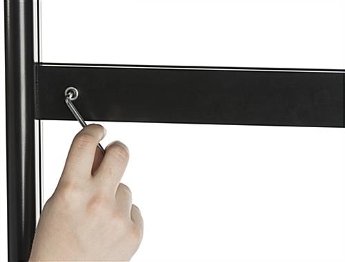 Adjustable Poster Stand with Movable Graphic Bar