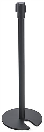 Black Stackable Stanchion for Hotel Lobbies 