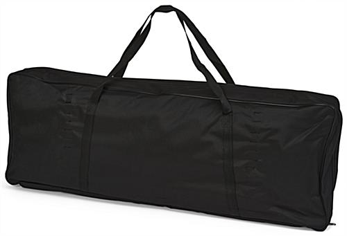 Stretch fabric tube display wall with black carry bag 