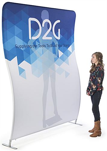 6’ Wide Wave Backdrop | Aluminum Tube Frame