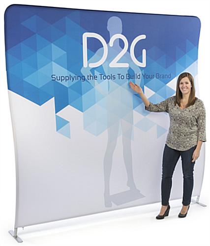 Single Sided 8’ Wide Wave Backdrop Features Replacement Graphics