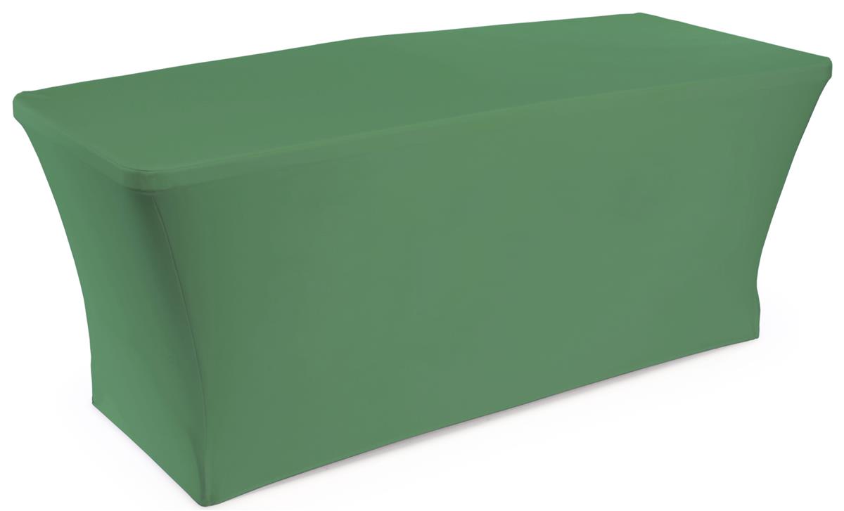 Green Stretch Table Cover For Portable Counters at Trade Show