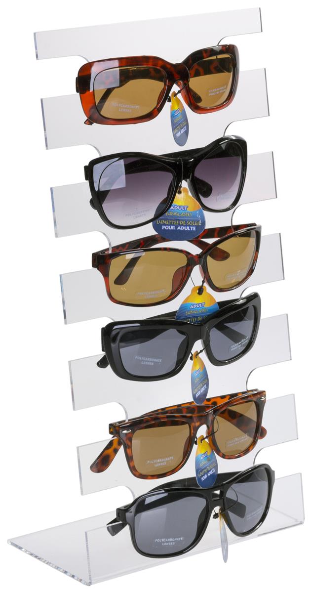 Show Stand Holder 6 Layers FV New Sun Glasses Glasses Plastic Frame Display 