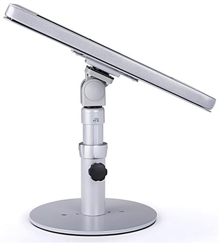 Surface Pro counter kiosk stand with locking tablet enclosure
