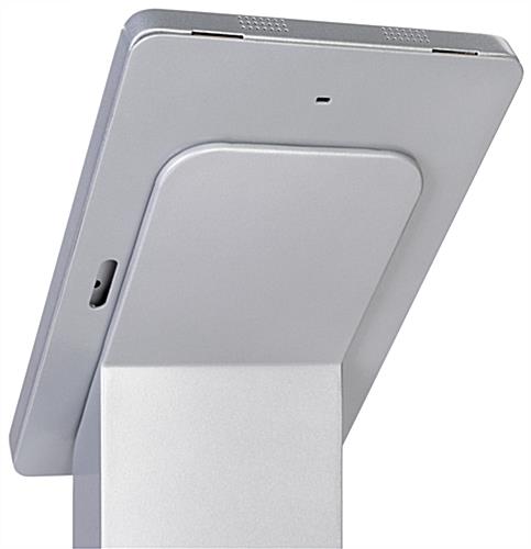 Microsoft Surface Pro floor stand with poster and accessible camera