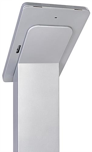 Pillar base Surface Pro floor stand enclosure with camera access