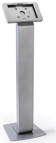 Sturdy pillar base Surface Pro floor stand enclosure