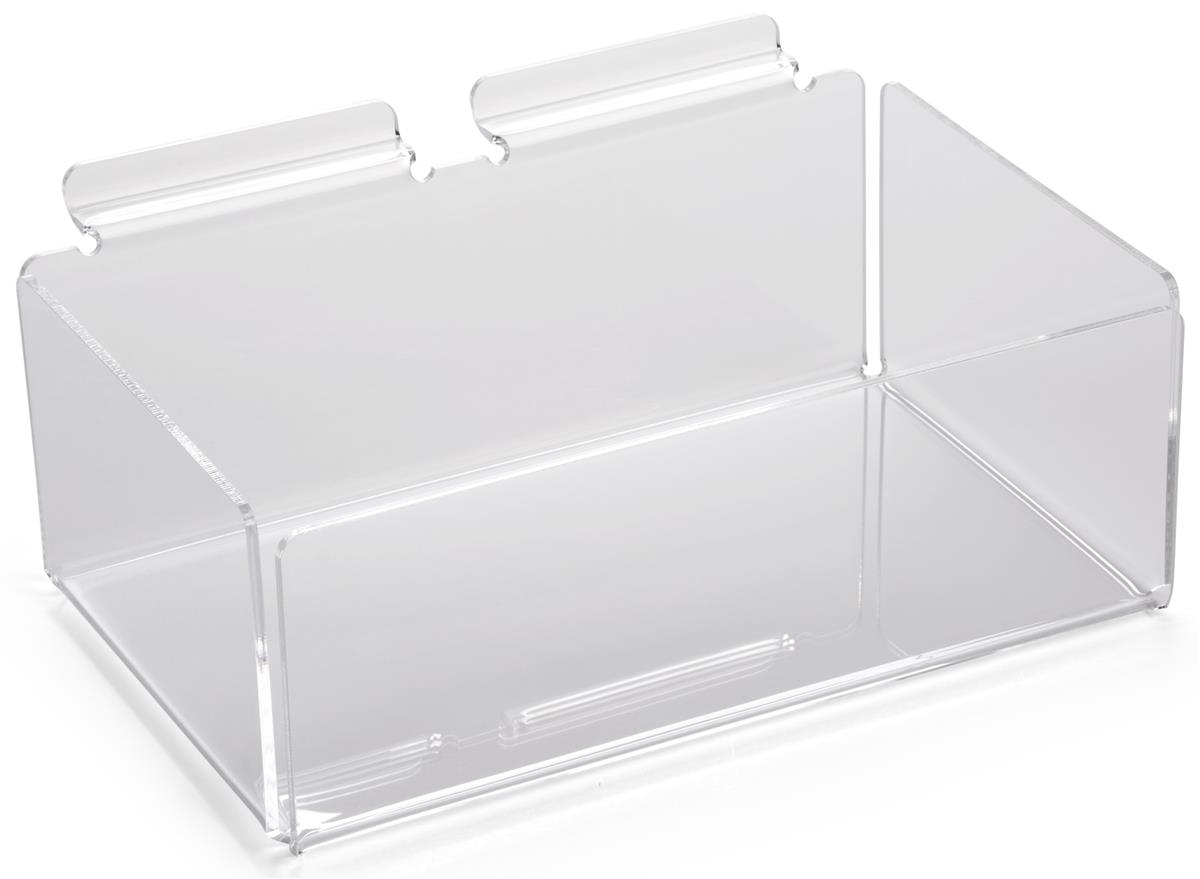 Slatwall Bins 4 Compartment Storage Organizer Box 16" x 3" 