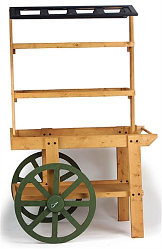 Wooden Display Cart