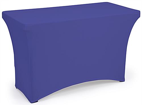 Royal blue fitted spandex table covers