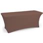 Brown fitted spandex table covers