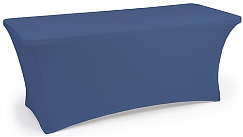 Navy fitted spandex table covers
