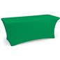Kelly green fitted spandex table covers