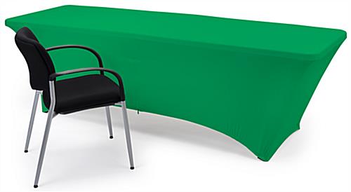 Fitted spandex table covers with back zipper