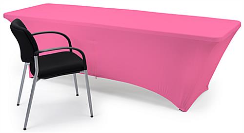 Fitted spandex table covers with back zipper