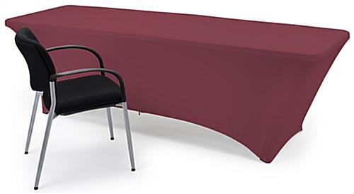 8 foot fitted spandex table covers
