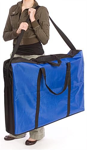 Folding presentation board with carrying bag