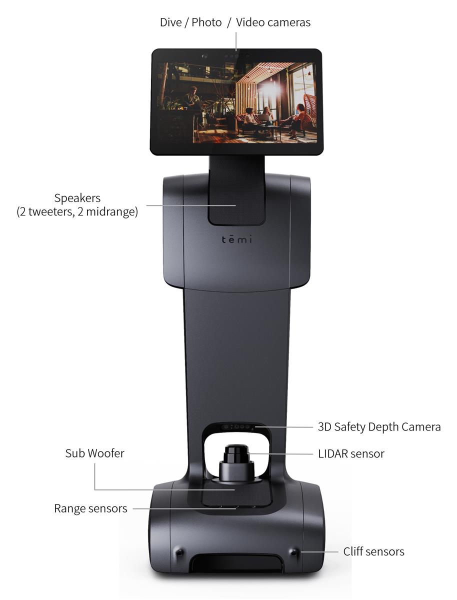 V3 Temi Personal Assistant Robot Fully Autonomous Navigation