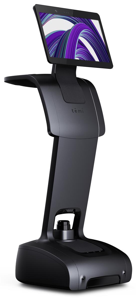 Personal assistant robot with fingerprint resistant black finish