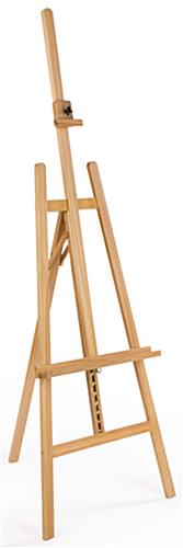 Adjustable Art Easel | Natural Wood Finish