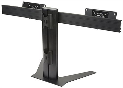 Black Dual Screen Monitor Stand