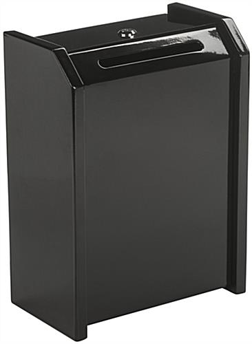 Black Top Locking Safe Box for Counter