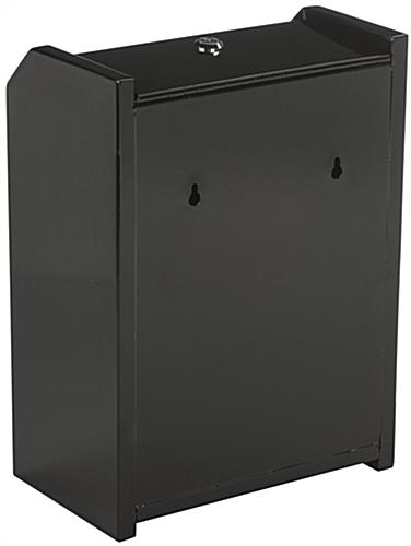 Black Top Locking Safe Box | Wall Mount & Countertop