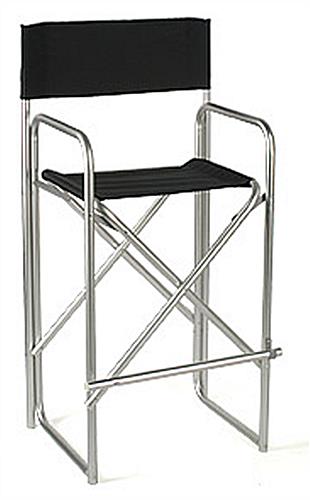 Tall Metal Folding Directors Chair 31 Seat Height Displays2go