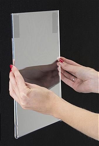 Acrylic Sign Frame with Bottom Fold