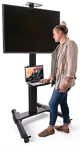 Widescreen Monitor Stand on Wheels | For 37