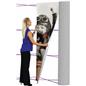 10' trade show wall with 4 graphic panels