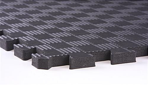 Red & Black Mix and Match Trade Show Mats with Anti-Fatigue Design