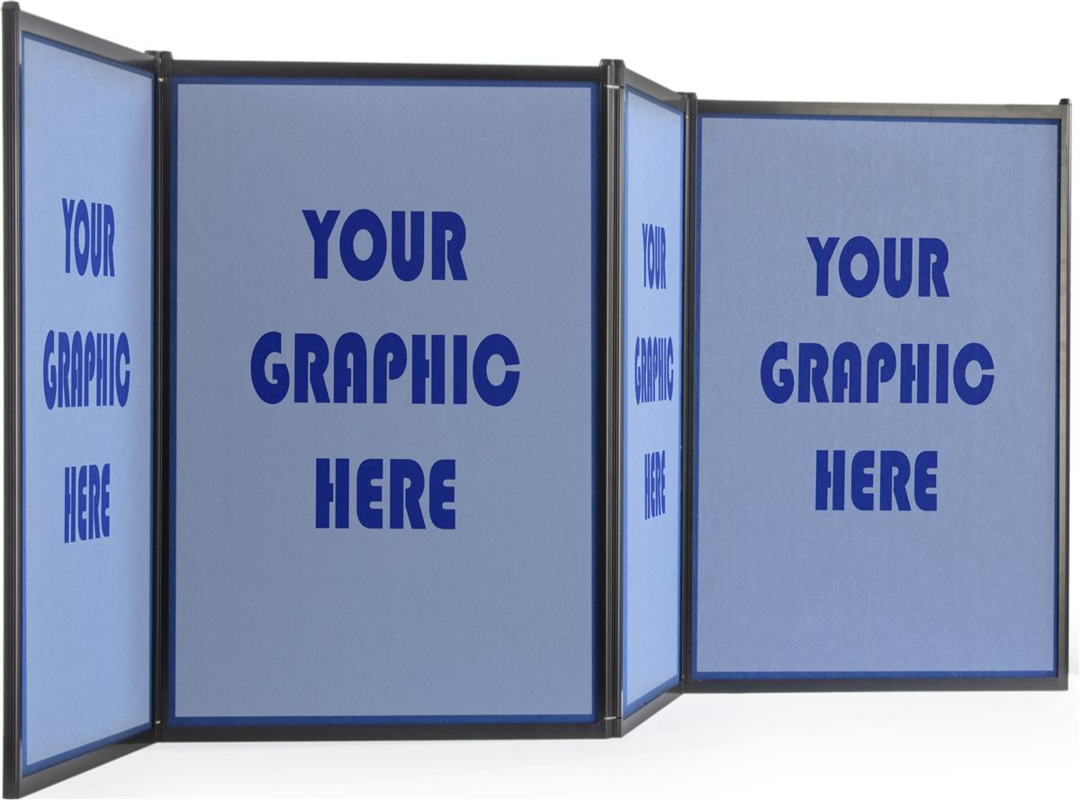 Hook and Loop Tabletop Display Board Travel Bag Included