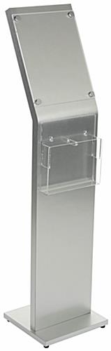 8.5 x 11 Sign Kiosk with Brochure Holder & Acrylic Lens