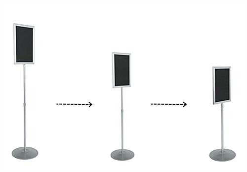 Sign Frames With Telescoping Poles Are Height Adjustable
