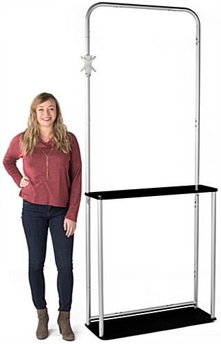 TV Mount Trade Show Kiosk with Steel Base