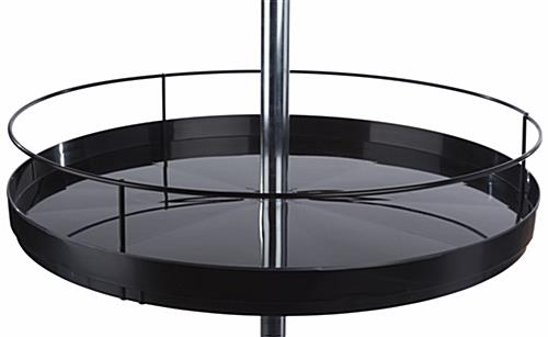Spinning Tray Display Stand with Adjustable Tiers