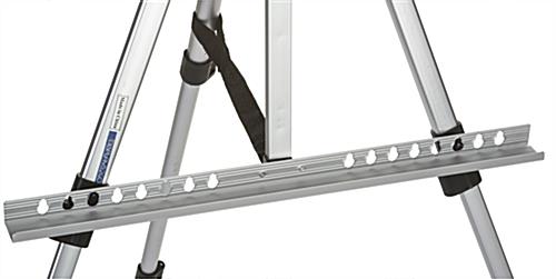 Silver Telescoping Easel with Adjustable Bar