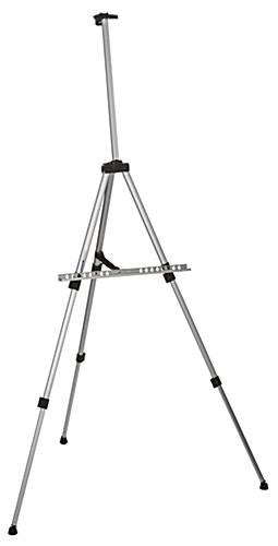 Silver Telescoping Easel | Aluminum With Height Adjustable Legs