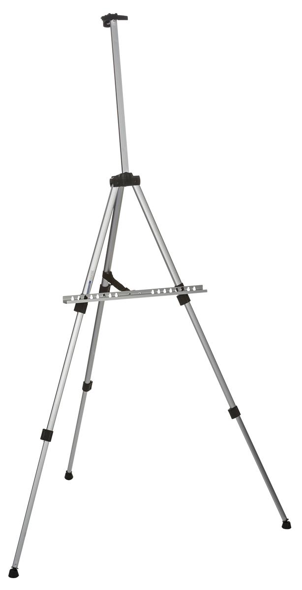 Silver Telescoping Easel Aluminum With Height Adjustable Legs