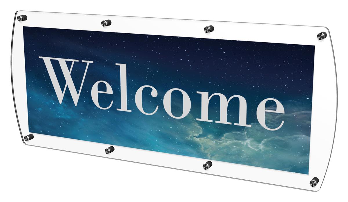 Customizable Door Sign for (3) 8.5” x 11” Inserts | Displays2Go
