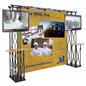Truss Trade Show Booth Backdrop shown with Custom Graphics