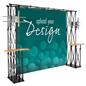 Truss trade show booth backdrop with full color artwork