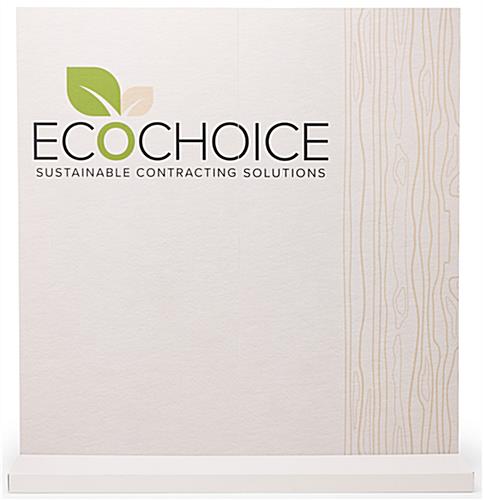 Eco-friendly booth backwall with full color custom printed graphics